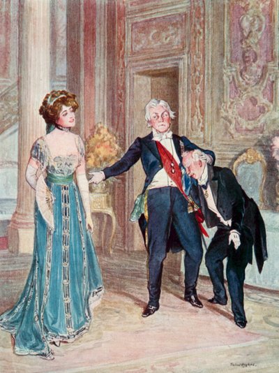 The Merry Widow: Novikovitch Consults the Popoffs by Talbot Hughes